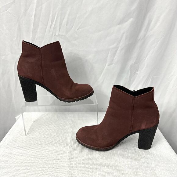 Timberland Tillston Booties Women's Size 6 Burgundy Ankle Boot - Picture 12 of 14